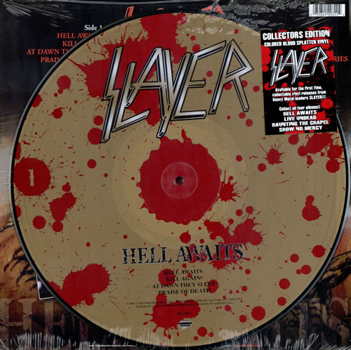 Slayer Hell Awaits USA LP Picture Disc 3984-14031-1 Hell Awaits